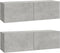 vidaXL - Tv-meubelen - 2 - st - wandgemonteerd - 100x30x30 - cm - hout - betongrijs
