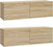 vidaXL - Tv-meubelen - 2 - st - wandgemonteerd - 100x30x30 - cm - hout - sonoma - eiken