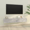 vidaXL - Tv-meubelen - 2 - st - wandgemonteerd - 100x30x30 - cm - hout - betongrijs