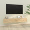 vidaXL - Tv-meubelen - 2 - st - wandgemonteerd - 100x30x30 - cm - hout - sonoma - eiken