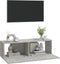 vidaXL - Tv-meubelen - 2 - st - wandgemonteerd - 100x30x30 - cm - hout - betongrijs