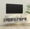vidaXL - Tv-meubelen - 2 - st - wandgemonteerd - 100x30x30 - cm - hout - betongrijs