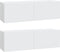 vidaXL - Tv-meubelen - 2 - st - wandgemonteerd - 100x30x30 - cm - bewerkt - hout - wit
