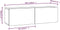 vidaXL - Tv-meubelen - 2 - st - wandgemonteerd - 100x30x30 - cm - bewerkt - hout - wit