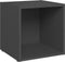 vidaXL - Tv-meubelen - 4 - st - 37x35x37 - cm - bewerkt - hout - grijs