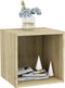 vidaXL - Tv-meubelen - 4 - st - 37x35x37 - cm - bewerkt - hout - sonoma - eikenkleurig