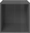 vidaXL - Tv-meubelen - 4 - st - 37x35x37 - cm - bewerkt - hout - hoogglans - grijs