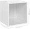 vidaXL - Tv-meubelen - 4 - st - 37x35x37 - cm - bewerkt - hout - hoogglans - wit