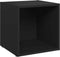 vidaXL - Tv-meubelen - 4 - st - 37x35x37 - cm - bewerkt - hout - zwart