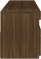 vidaXL - Tv-meubelen - met - LED-verlichting - 2 - st - 75x35x40 - cm - bruineiken