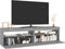 vidaXL - Tv-meubelen - met - LED-verlichting - 2 - st - 75x35x40 - cm - grijs - sonoma