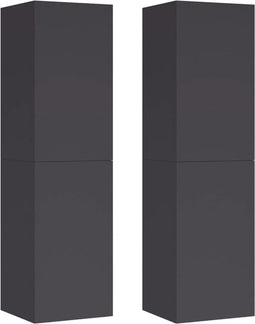 vidaXL - Tv-meubels - 2 - st - 30,5x30x110 - cm - bewerkt - hout - grijs