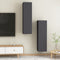 vidaXL - Tv-meubels - 2 - st - 30,5x30x110 - cm - bewerkt - hout - grijs