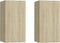 vidaXL - Tv-meubels - 2 - st - 30,5x30x60 - cm - bewerkt - hout - sonoma - eikenkleurig