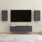 vidaXL - Tv-meubels - 2 - st - 30,5x30x60 - cm - bewerkt - hout - grijs
