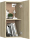 vidaXL - Tv-meubels - 2 - st - 30,5x30x60 - cm - bewerkt - hout - sonoma - eikenkleurig