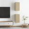 vidaXL - Tv-meubels - 2 - st - 30,5x30x60 - cm - bewerkt - hout - sonoma - eikenkleurig