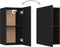 vidaXL - Tv-meubels - 2 - st - 30,5x30x60 - cm - bewerkt - hout - zwart