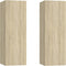 vidaXL - Tv-meubels - 2 - st - 30,5x30x90 - cm - bewerkt - hout - sonoma - eikenkleurig