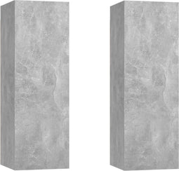 vidaXL - Tv-meubels - 2 - st - 30,5x30x90 - cm - bewerkt - hout - betongrijs