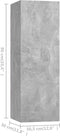 vidaXL - Tv-meubels - 2 - st - 30,5x30x90 - cm - bewerkt - hout - betongrijs