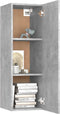vidaXL - Tv-meubels - 2 - st - 30,5x30x90 - cm - bewerkt - hout - betongrijs