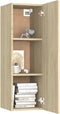 vidaXL - Tv-meubels - 2 - st - 30,5x30x90 - cm - bewerkt - hout - sonoma - eikenkleurig