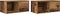 vidaXL - Tv-meubels - 2 - st - 60x31x25,5 - cm - bewerkt - hout - oud - houtkleurig
