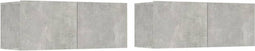 vidaXL - Tv-meubels - 2 - st - 80x30x30 - cm - bewerkt - hout - betongrijs