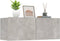 vidaXL - Tv-meubels - 2 - st - 80x30x30 - cm - bewerkt - hout - betongrijs
