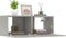 vidaXL - Tv-meubels - 2 - st - 80x30x30 - cm - bewerkt - hout - betongrijs