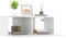 vidaXL - Tv-meubels - 2 - st - 80x30x30 - cm - bewerkt - hout - hoogglans - wit