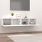 vidaXL - Tv-meubels - 2 - st - 80x30x30 - cm - bewerkt - hout - wit