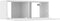 vidaXL - Tv-meubels - 2 - st - 80x30x30 - cm - bewerkt - hout - wit