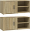 vidaXL - Tv-meubels - 2 - st - 80x31,5x36 - cm - bewerkt - hout - sonoma - eikenkleurig