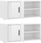 vidaXL - Tv-meubels - 2 - st - 80x31,5x36 - cm - bewerkt - hout - hoogglans - wit