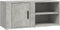 vidaXL - Tv-meubels - 2 - st - 80x31,5x36 - cm - bewerkt - hout - betongrijs