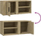 vidaXL - Tv-meubels - 2 - st - 80x31,5x36 - cm - bewerkt - hout - sonoma - eikenkleurig