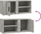 vidaXL - Tv-meubels - 2 - st - 80x31,5x36 - cm - bewerkt - hout - betongrijs