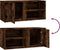 vidaXL - Tv-meubels - 2 - st - 80x31,5x36 - cm - bewerkt - hout - gerookt - eikenkleurig