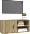 vidaXL - Tv-meubels - 2 - st - 80x31,5x36 - cm - bewerkt - hout - sonoma - eikenkleurig