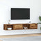 vidaXL - Tv-meubels - 2 - st - 80x31x25,5 - cm - bewerkt - hout - oud - houtkleurig