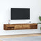 vidaXL - Tv-meubels - 2 - st - 80x31x25,5 - cm - bewerkt - hout - oud - houtkleurig