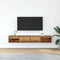 vidaXL - Tv-meubels - 2 - st - 80x31x25,5 - cm - bewerkt - hout - oud - houtkleurig