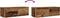 vidaXL - Tv-meubels - 2 - st - 80x31x25,5 - cm - bewerkt - hout - oud - houtkleurig