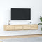 vidaXL - Tv-meubels - 2 - st - 80x31x25,5 - cm - bewerkt - hout - sonoma - eikenkleurig