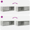vidaXL - Tv-meubels - 2 - st - 80x31x25,5 - cm - bewerkt - hout - betongrijs