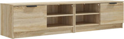 vidaXL - Tv-meubels - 2 - st - 80x35x36,5 - cm - bewerkt - hout - sonoma - eikenkleurig