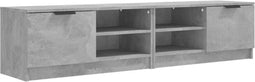 vidaXL - Tv-meubels - 2 - st - 80x35x36,5 - cm - bewerkt - hout - betongrijs