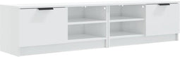 vidaXL - Tv-meubels - 2 - st - 80x35x36,5 - cm - bewerkt - hout - hoogglans - wit